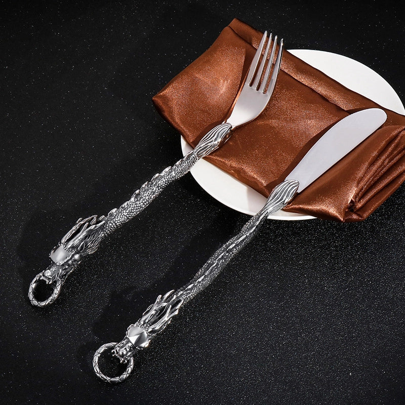 Casual Solid Color Stainless Steel Tableware