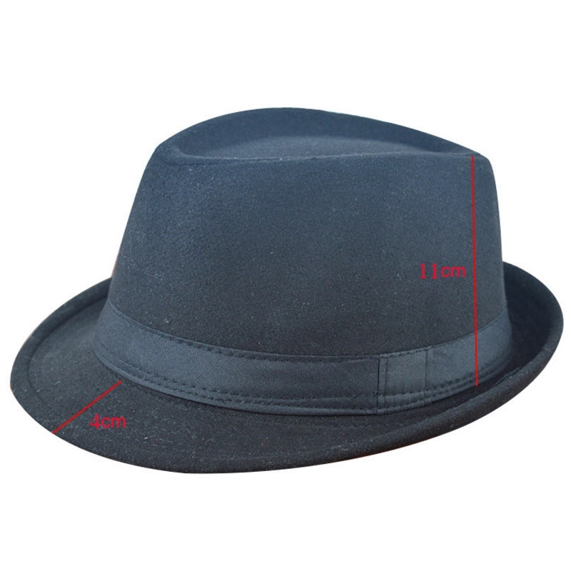 Autumn And Winter Available For Men And Women  Vintage Hat Fashion Gentleman Hat Jazz Hat Trendy Wool Small Top Hat