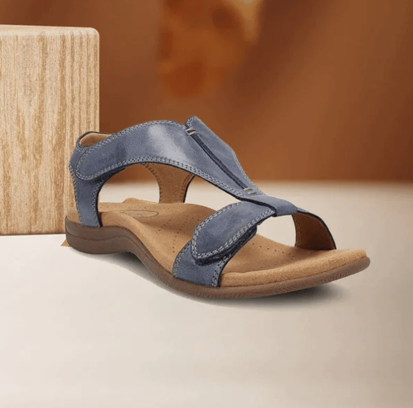 Platform Wedge Velcro Strap Sandals