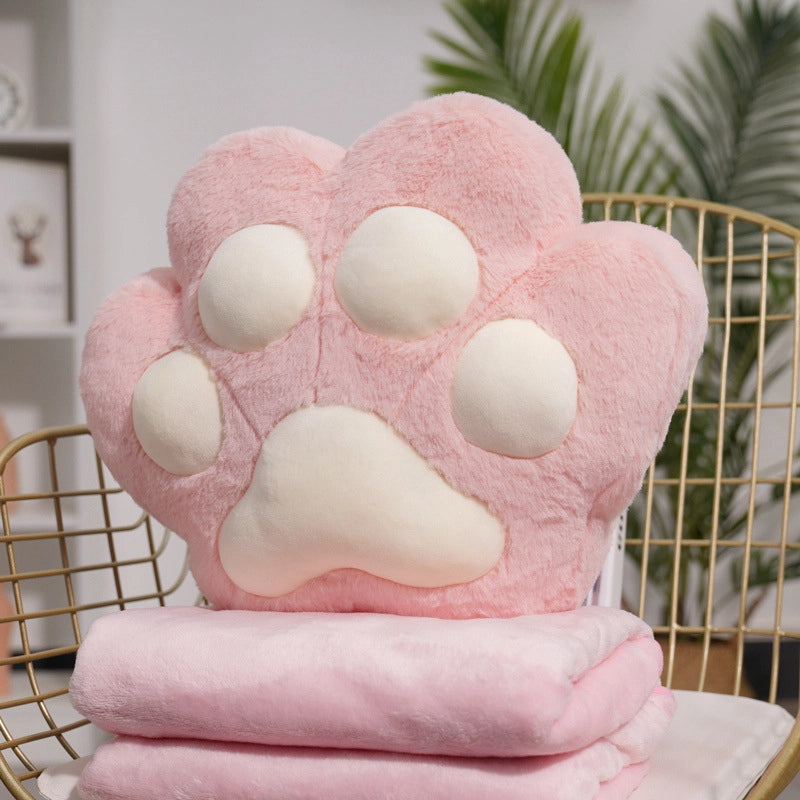 Cat's Claw Car Pillow Quilt Dual-purpose Office Nap Artifact Pillow Air Conditioning Blanket Three-in-One Lunch Break Pillow