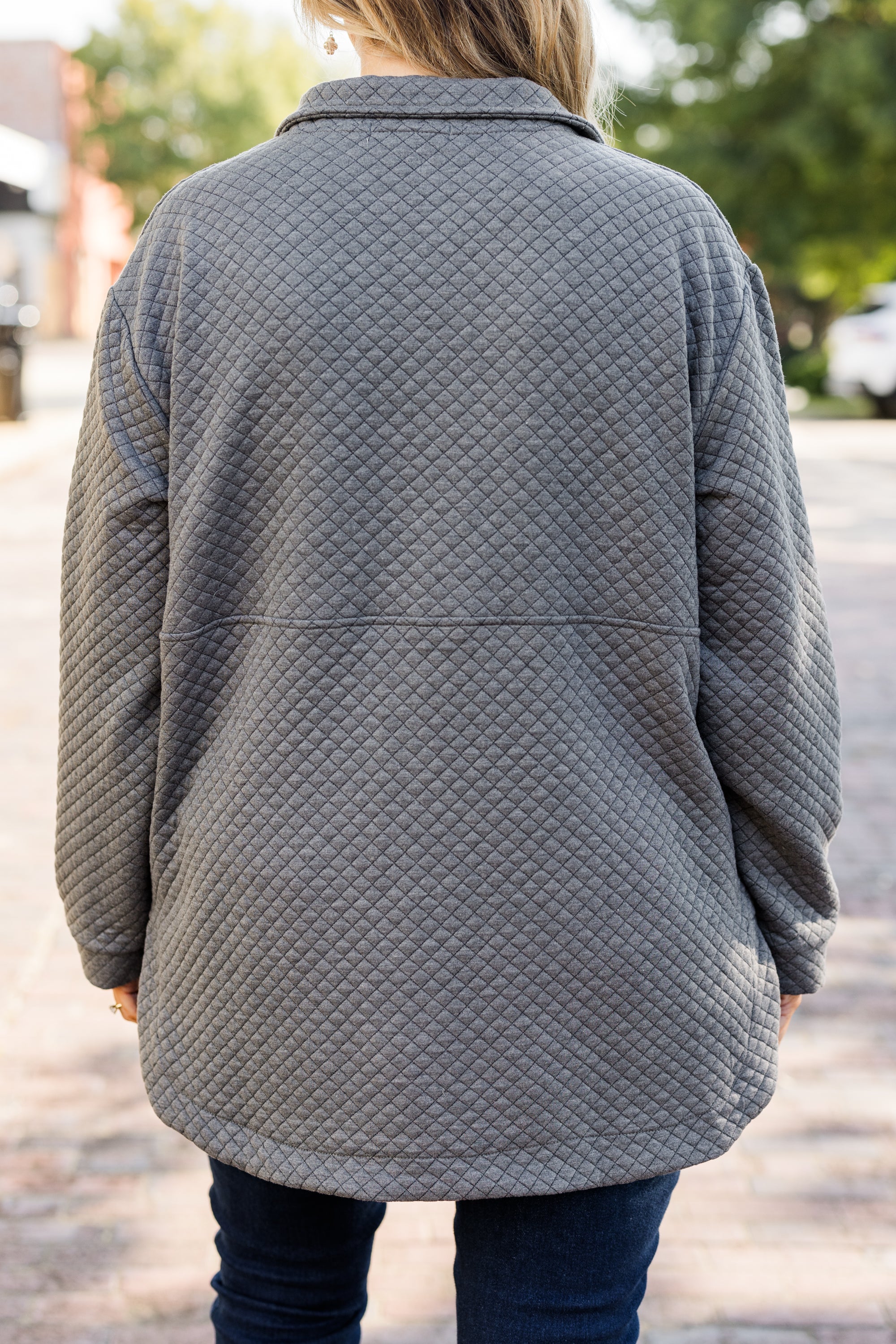 Snuggle Me Up Pullover. Charcoal Gray