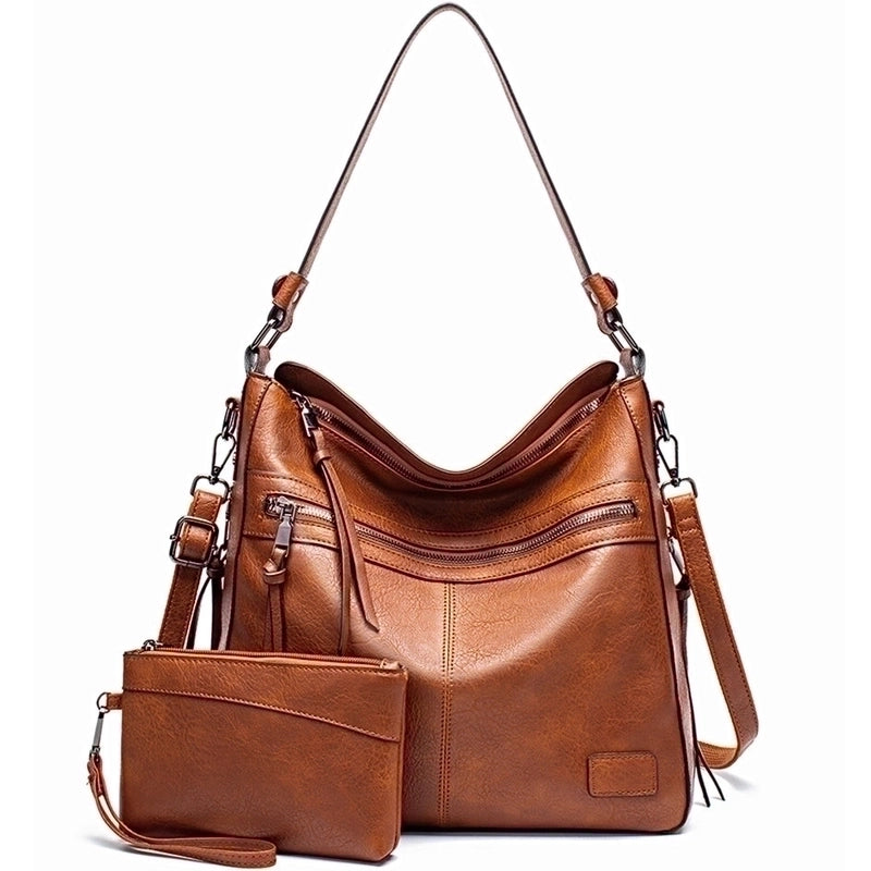 Women's Large All Seasons Pu Leather Fashion Tote Bag