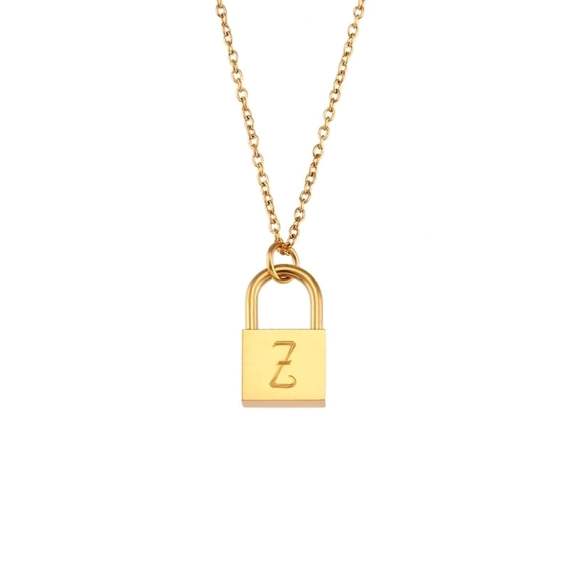 Fashion Letter 304 Stainless Steel 18K Gold Plated Plating Necklace