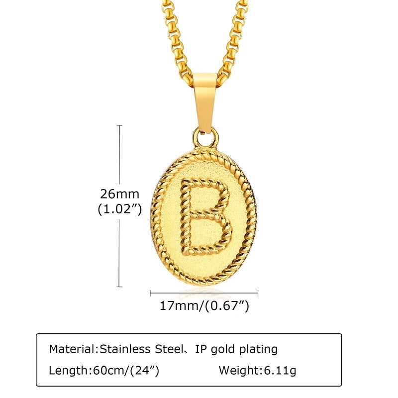 304 Stainless Steel Vintage Style Minimalist Classic Style Plating Letter
