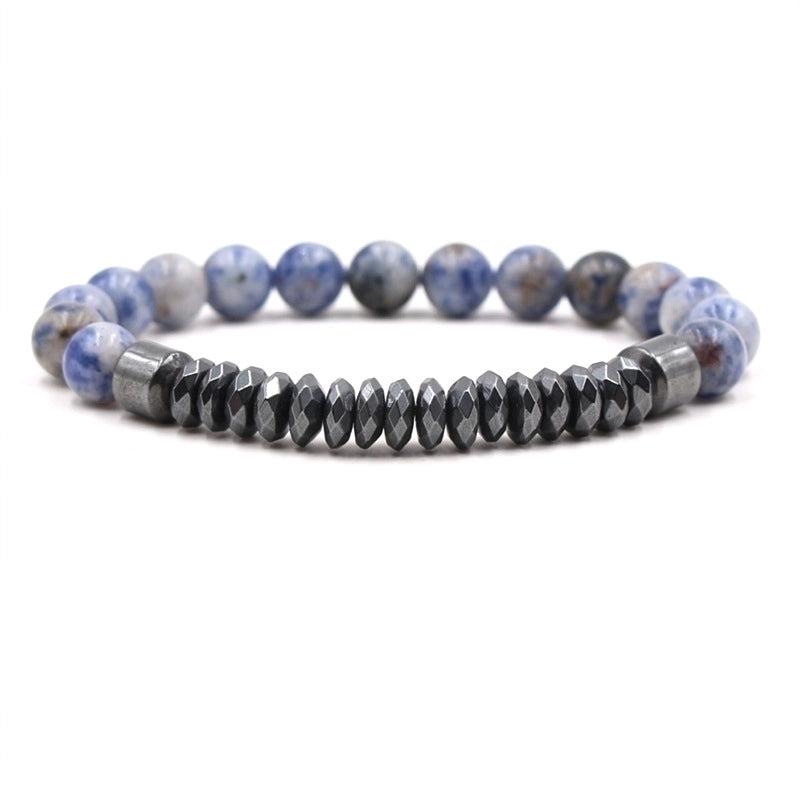Minimalist Geometric Natural Stone Beaded Bracelets 1 Piece