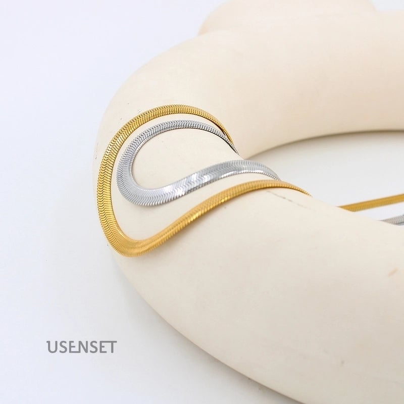 Hip-hop Solid Color Stainless Steel Necklace