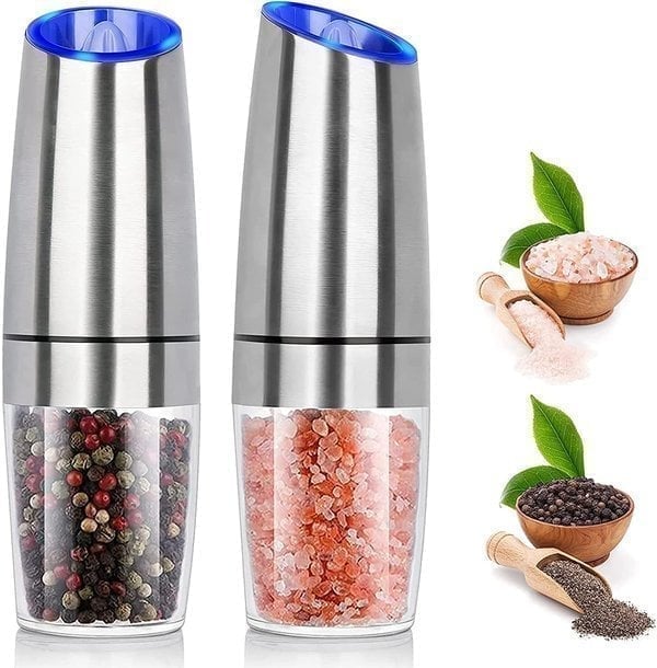 Automatic Electric Gravity Induction Salt & Pepper Grinder