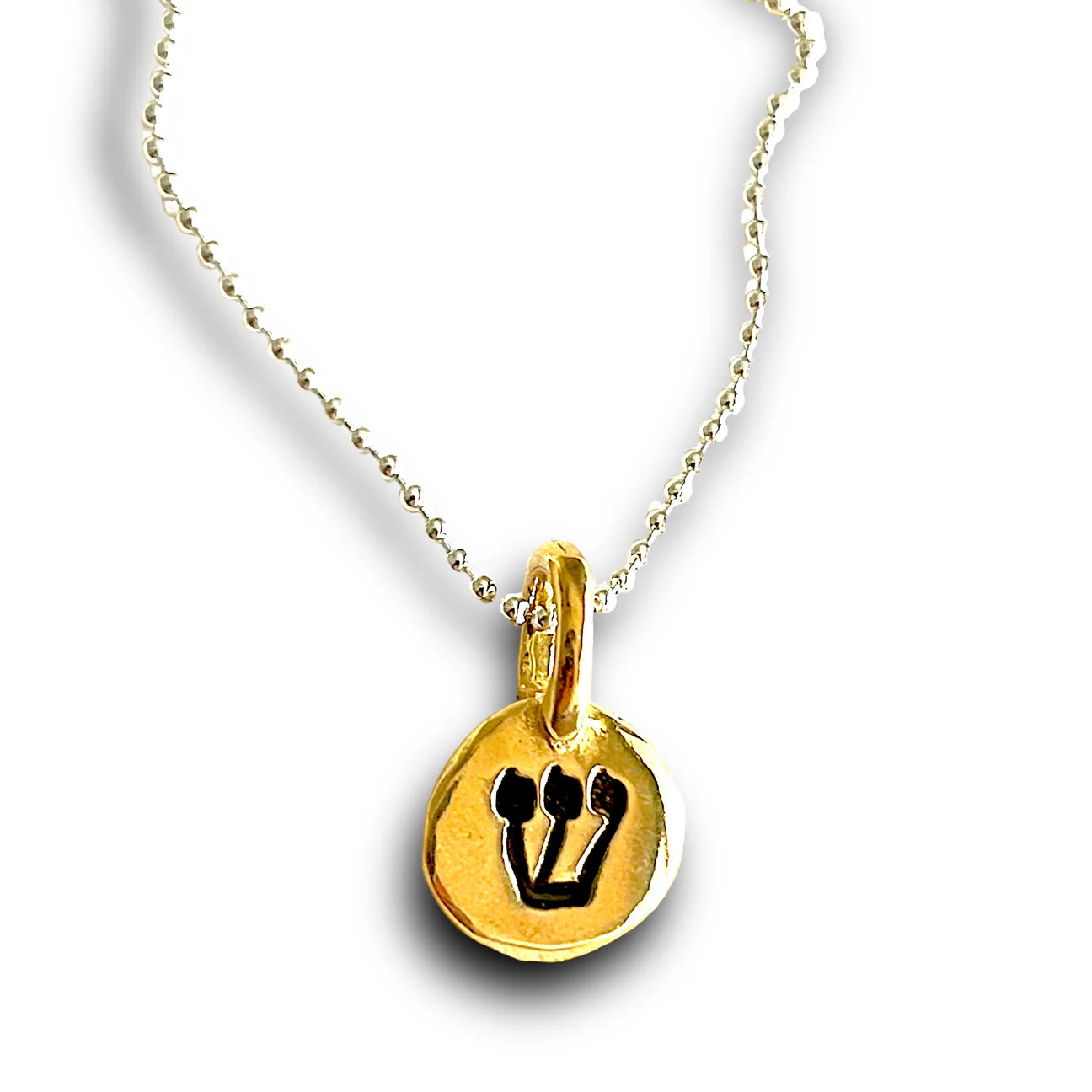 Shin Elevation Kabbalah Necklace  - Sterling Silver or Bronze