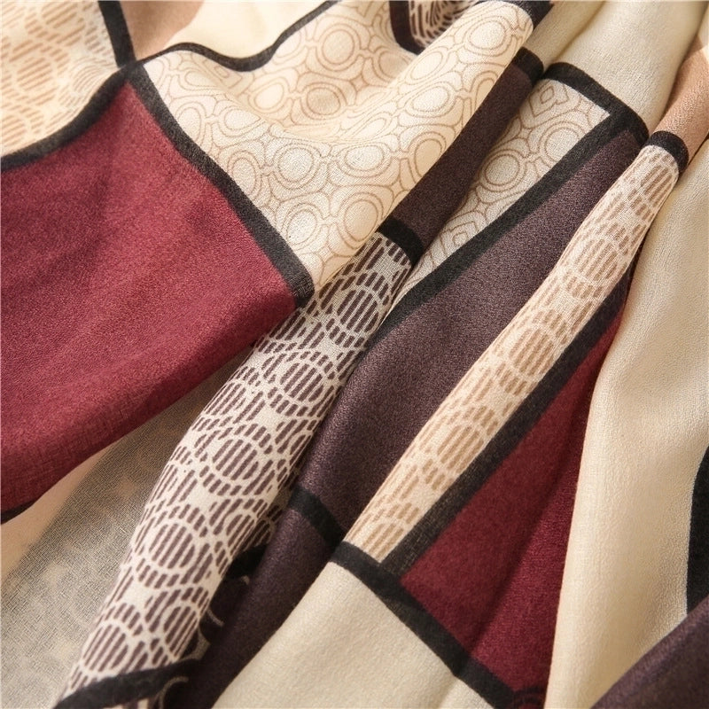 New Autumn Thin  Cotton And Linen Dual-use Wild Thickening Scarf
