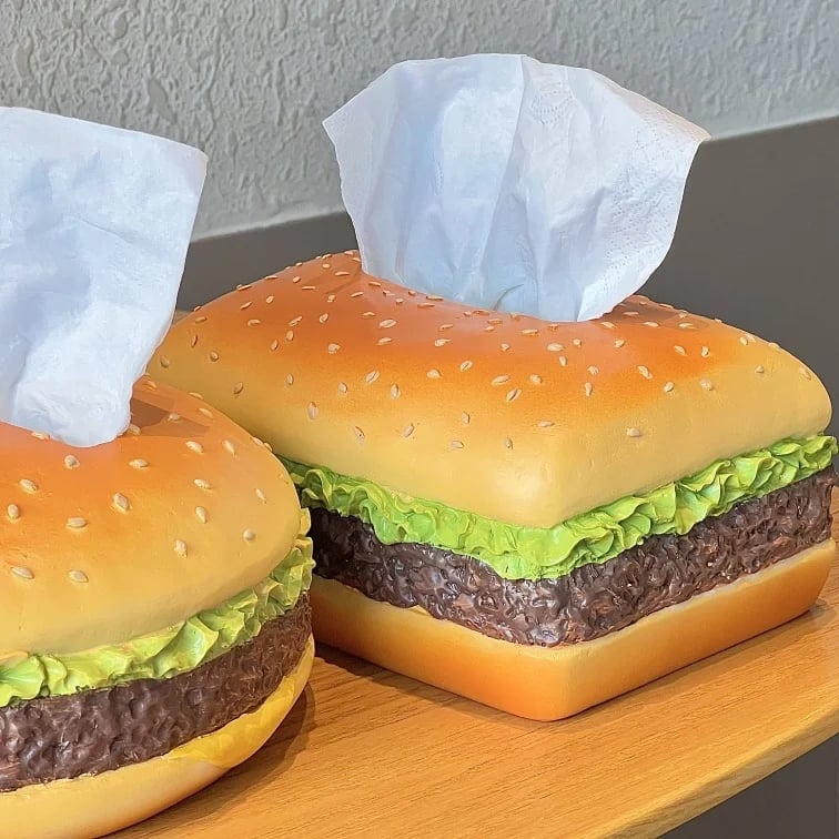 🔥Last Day Promotion - 49%OFF🔥Funny Hamburger Magnetic Tissue Box