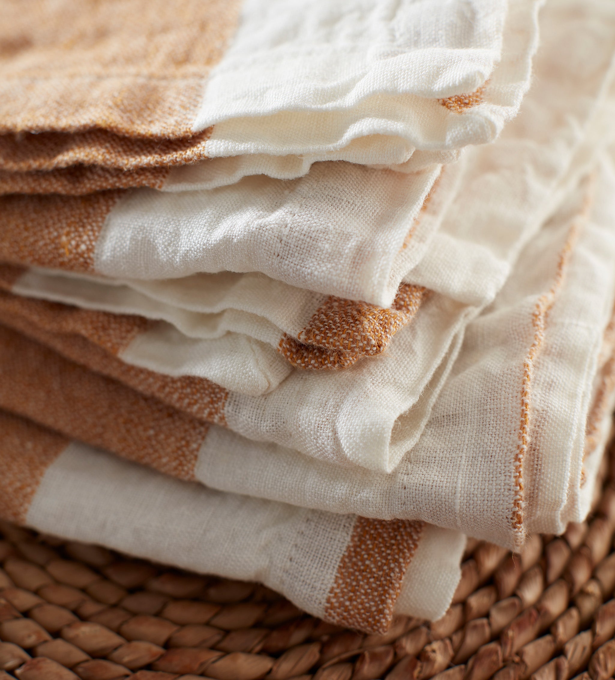Mid Stripe 100% Linen Napkins