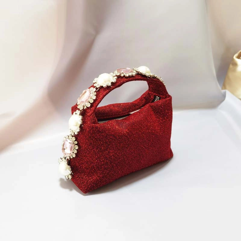 Women's Small Polyester Solid Color Classic Style Square Zipper Handbag