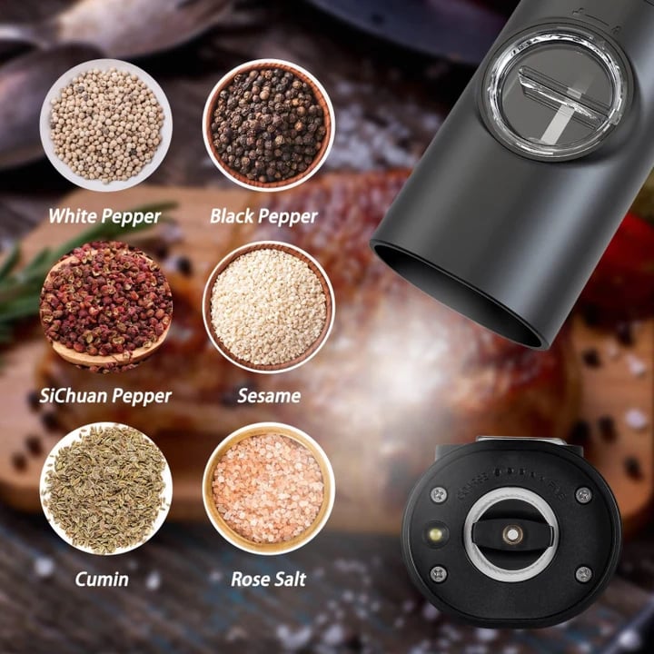 🌲PepperGlow Electric Grinder Set