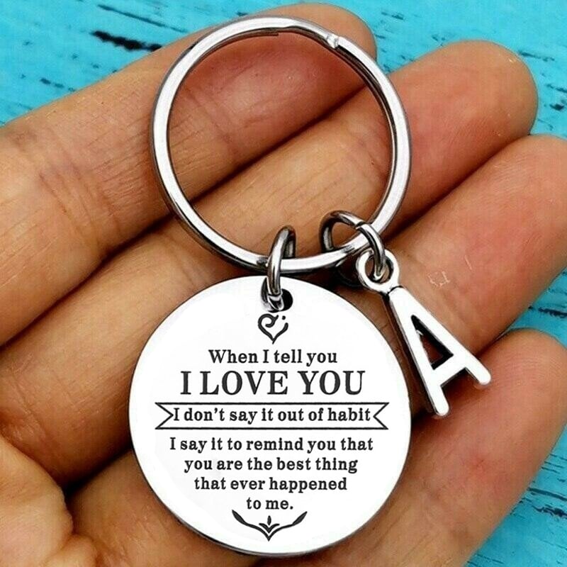 ( Best Father Mother Gift ) When I tell you I LOVE YOU Keychain