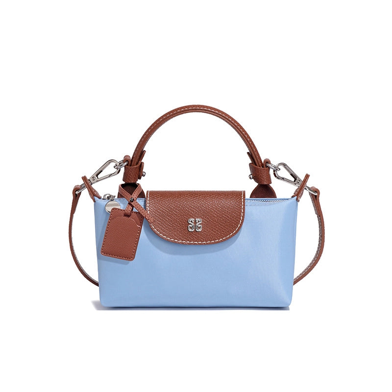 Women's Medium Nylon Solid Color Classic Style Square Magnetic Buckle Crossbody Bag