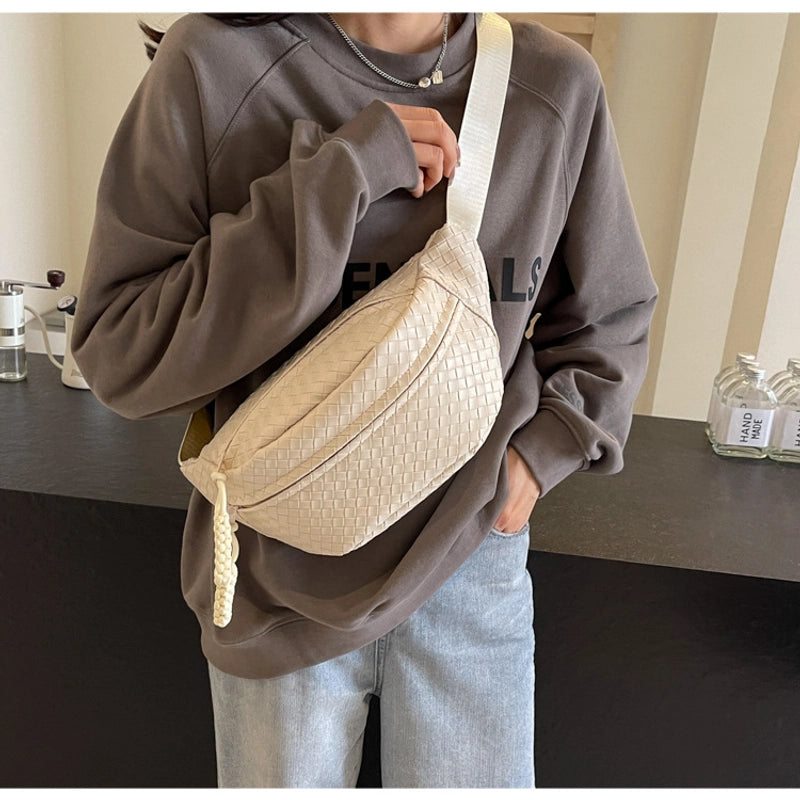 Women's Streetwear Solid Color Pu Leather Waist Bags