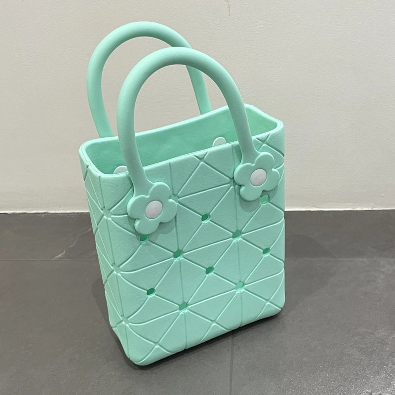 Women's EVA Solid Color Basic Square Open Handbag