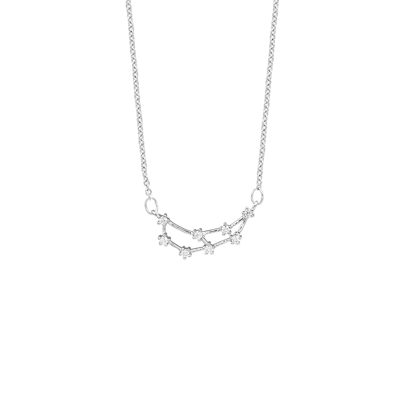 Minimalist Constellation Copper Plating Inlay Zircon Necklace