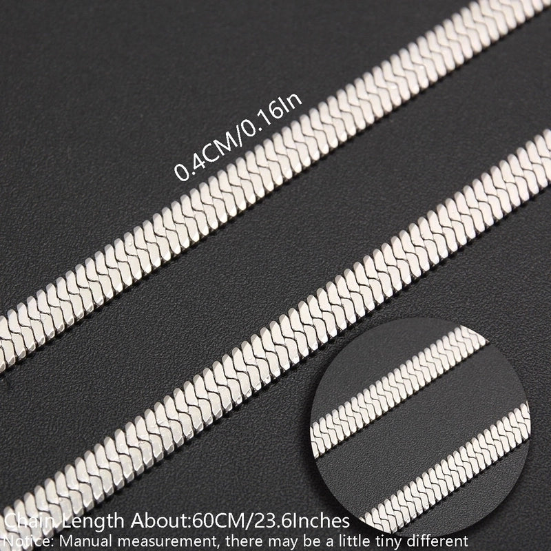 Minimalist Solid Color 304 Stainless Steel White Gold Plated Gold Plated Chain Necklace