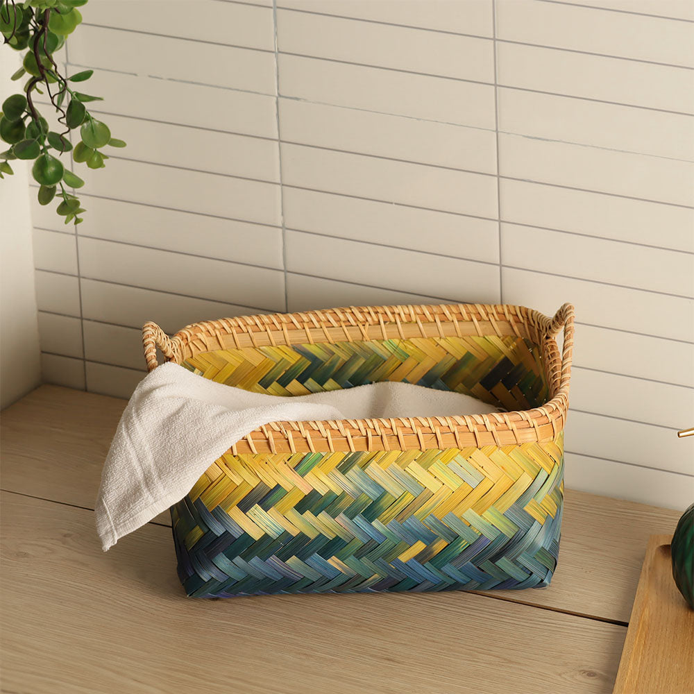 Crest Bamboo Storage Baskets. Set of 2