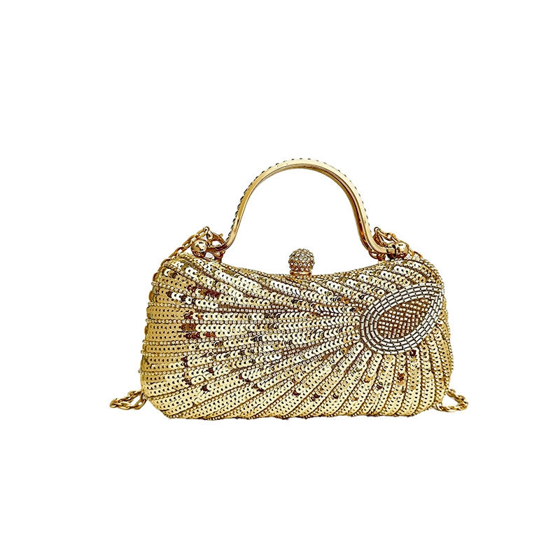 Women's Small PVC Animal Solid Color Elegant Square Lock Clasp Evening Bag