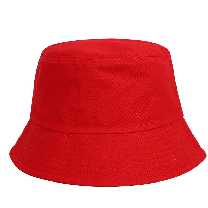 Unisex Minimalist Classic Style Solid Color Curved Eaves Bucket Hat