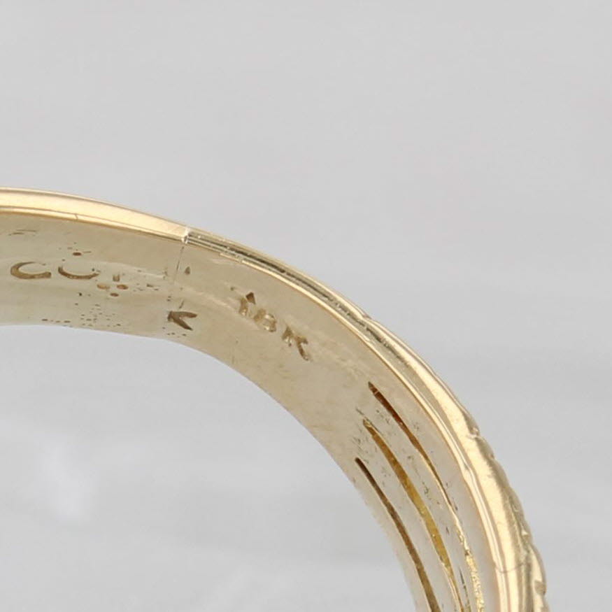 Woven 0.12ctw Diamond Ring 18k Yellow Gold Size 5.5