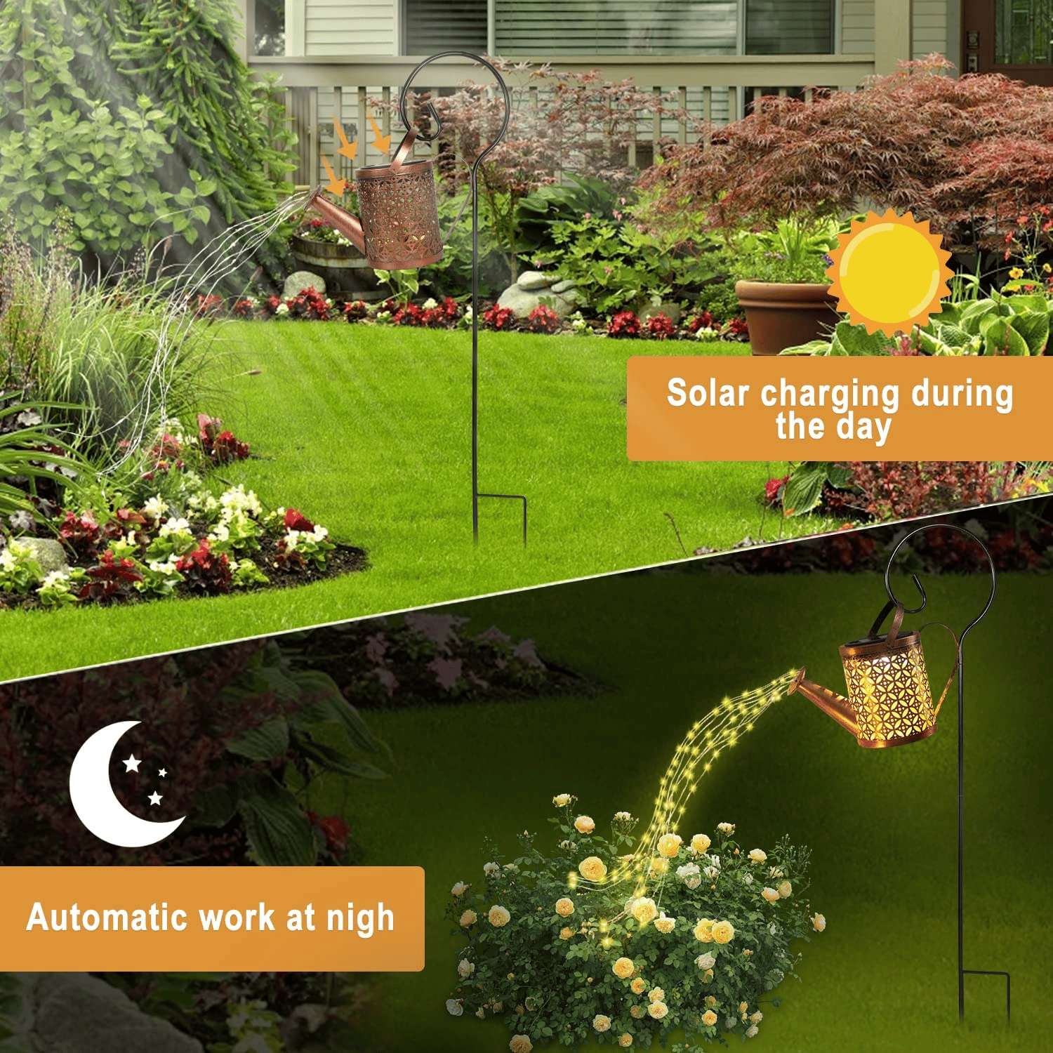 49% OFF- Solar Waterfall Lights