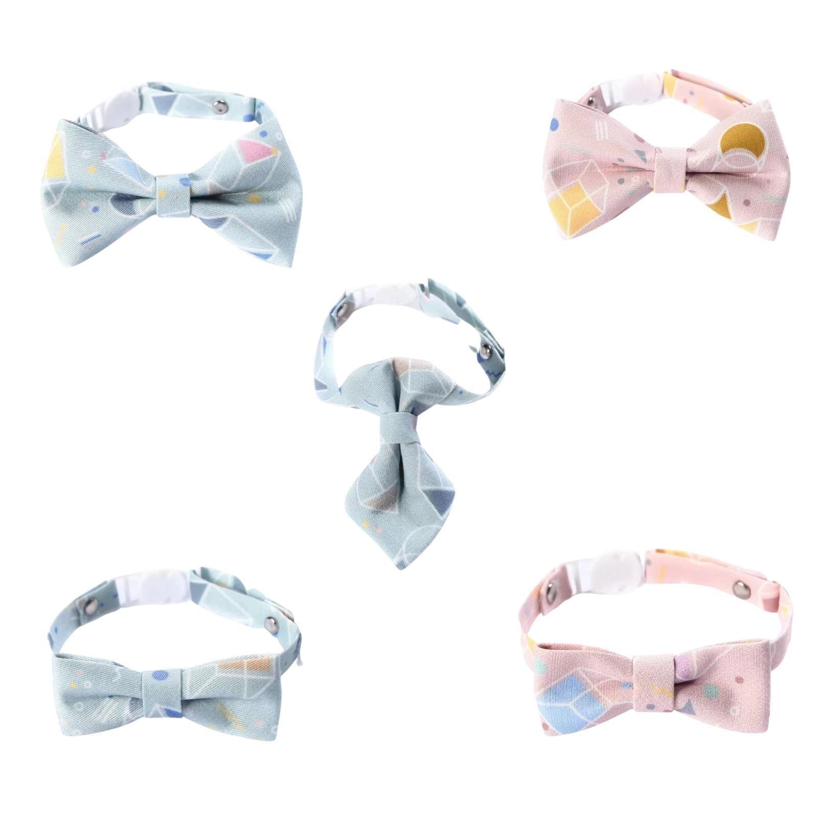 Tie and Bow Style Adjustable Pet Collar