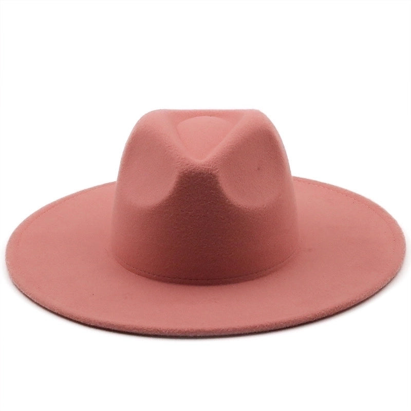 Retro Brim Big Brim Autumn And Winter Wool Top Hat