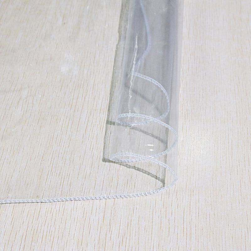 Transparent Locking Edge Tablecloth PVC Transparent Tablecloth 12 Silk Thickness Transparent Tablecloth Round Square Transparent Tablecloth