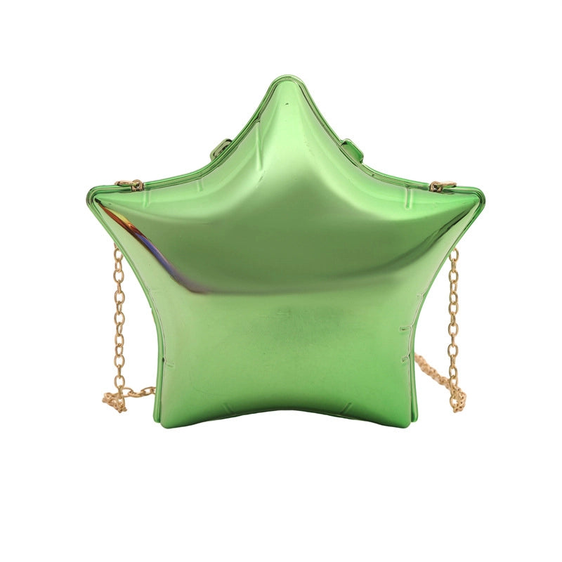 Women's Small Arylic Solid Color Elegant Pentagram Lock Clasp Square Bag