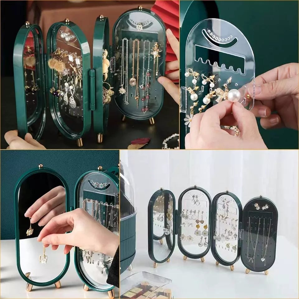 Foldable Jewellery Organizer with Mirror
