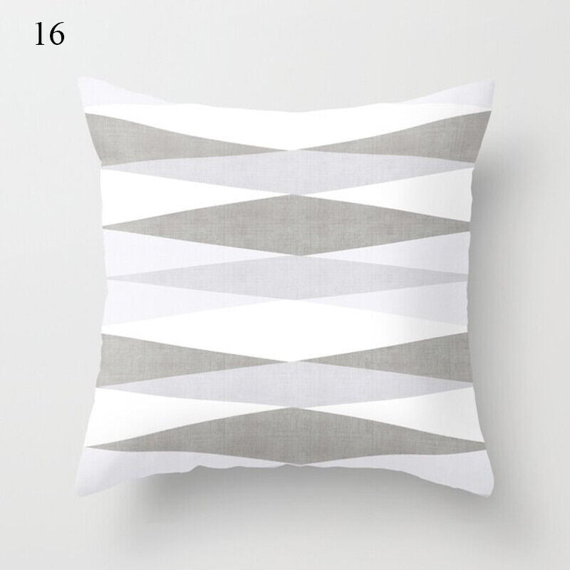 18 Cushion Cover Pillow Case Home Sofa Decor Pillowslip Waist Pillow Cover Soft