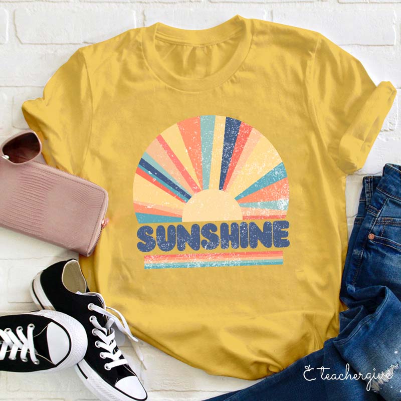 Sunshine Rainbow Teacher T-Shirt