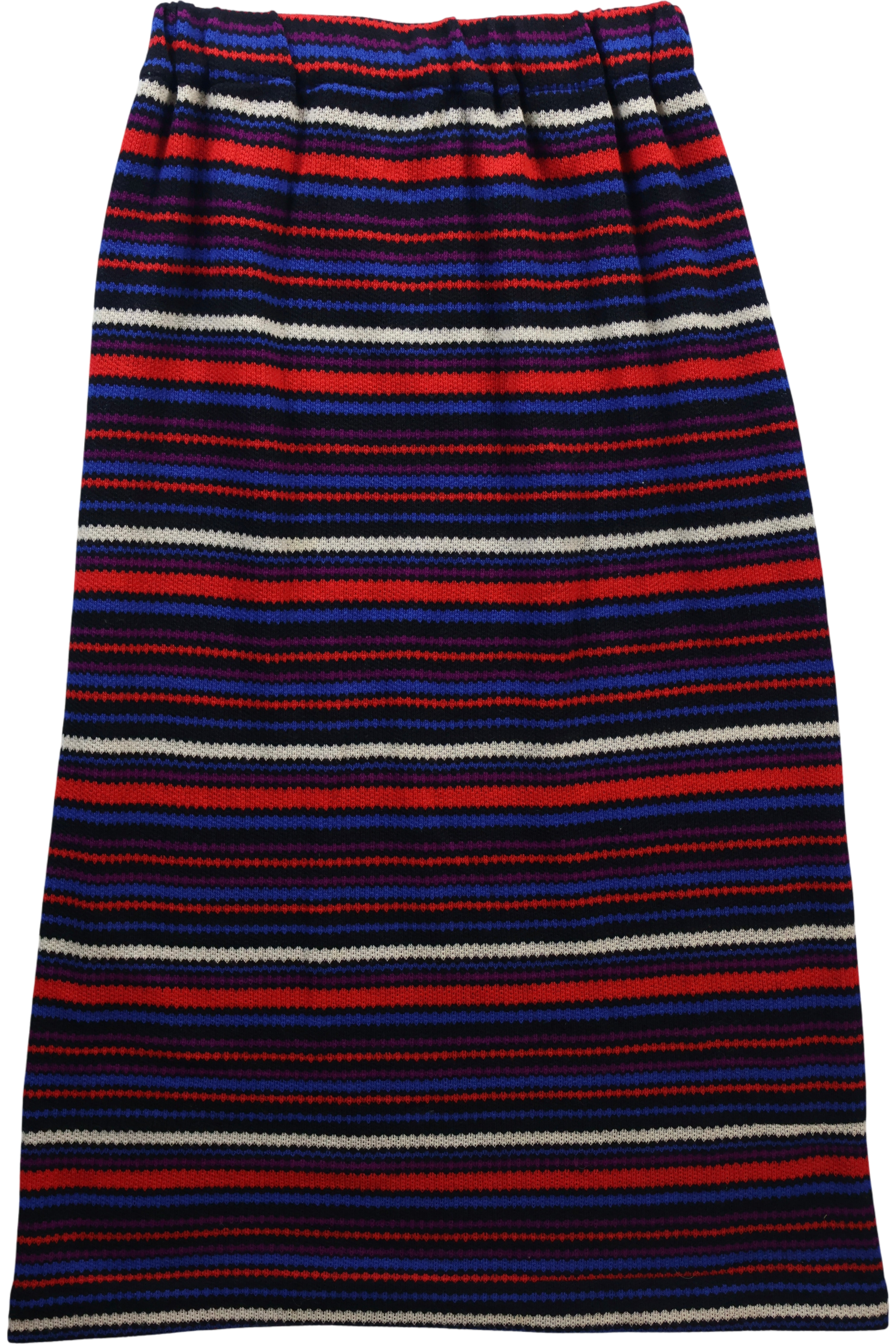 70's Wool Stripe Maxi Skirt