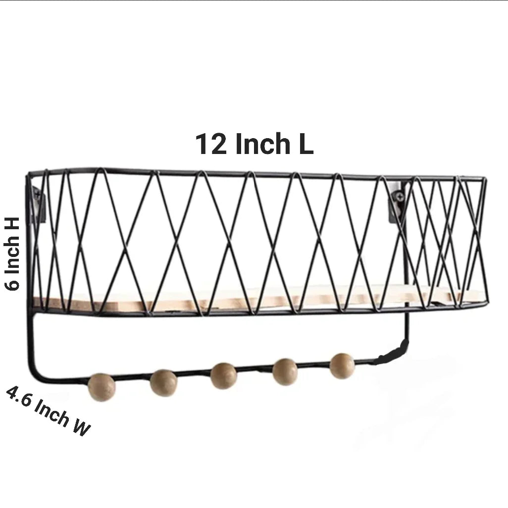 Criss-Cross Wall Utility Shelf