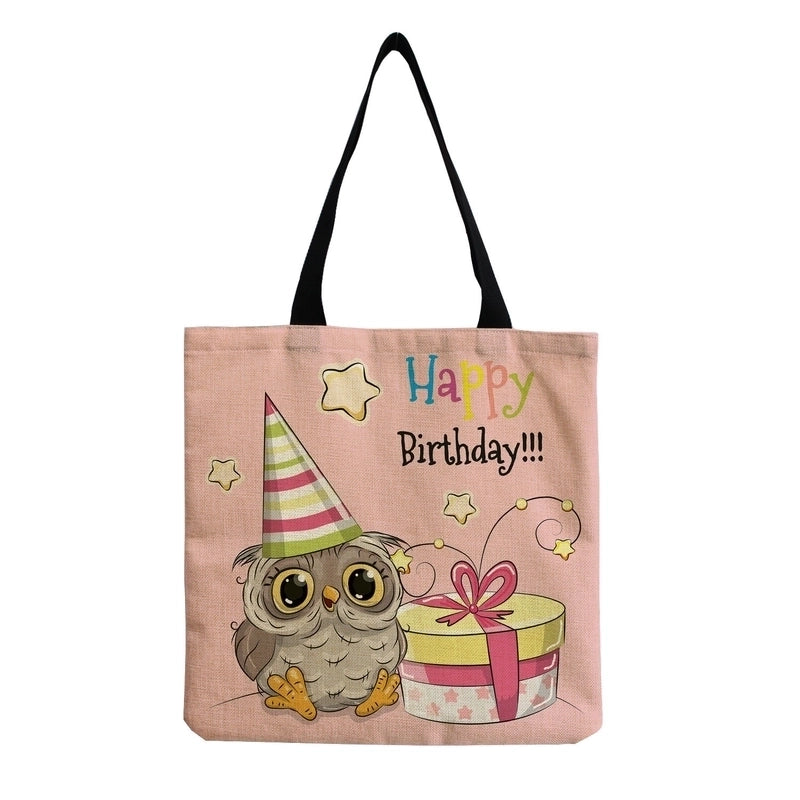 Women's Casual Cartoon Shopping Bags
