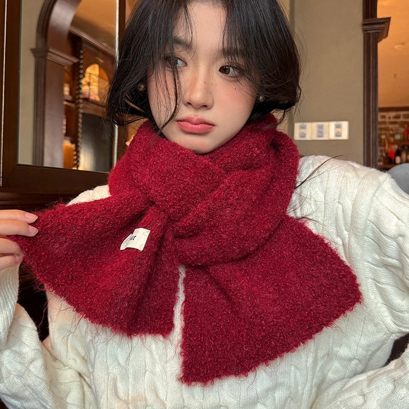 Women's Minimalist Solid Color Imitation Cashmere Scarf