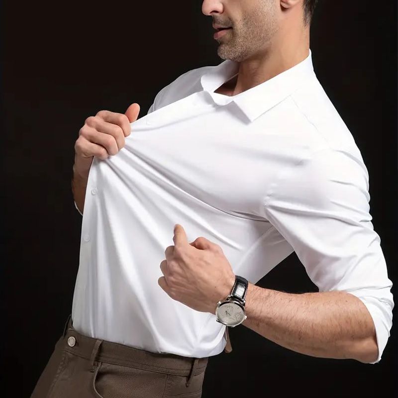 💥Hot Sale🍃Men's High Stretch Ironing-free Business Shirt