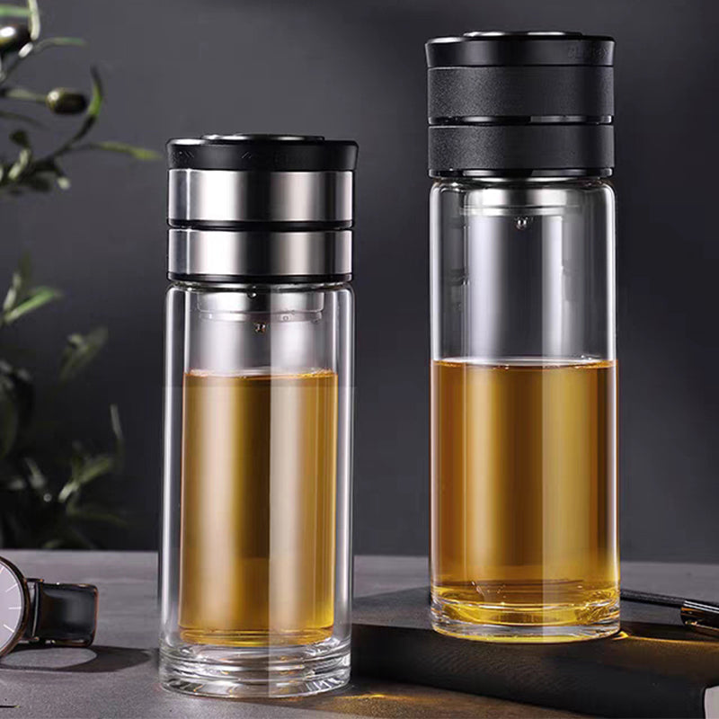 High-end Glass Tea Bottle with Infuser