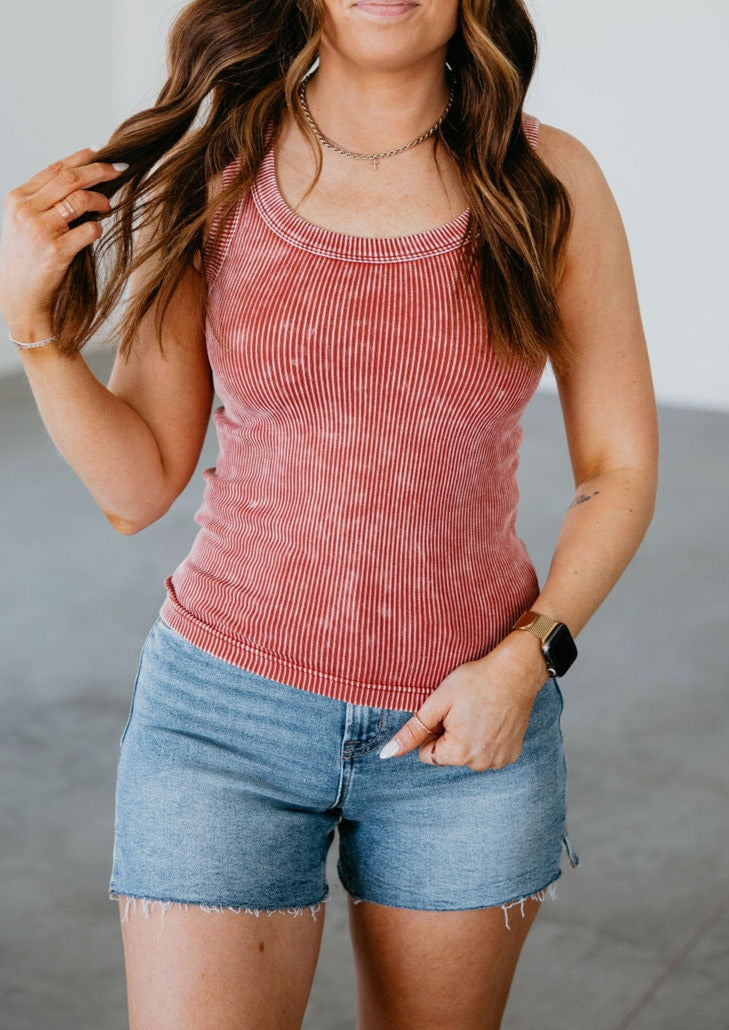 Leena Ribbed Tank Top