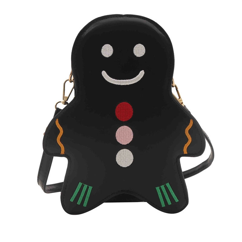 Women's Mini Pu Leather Cartoon Character Streetwear Round Zipper Circle Bag