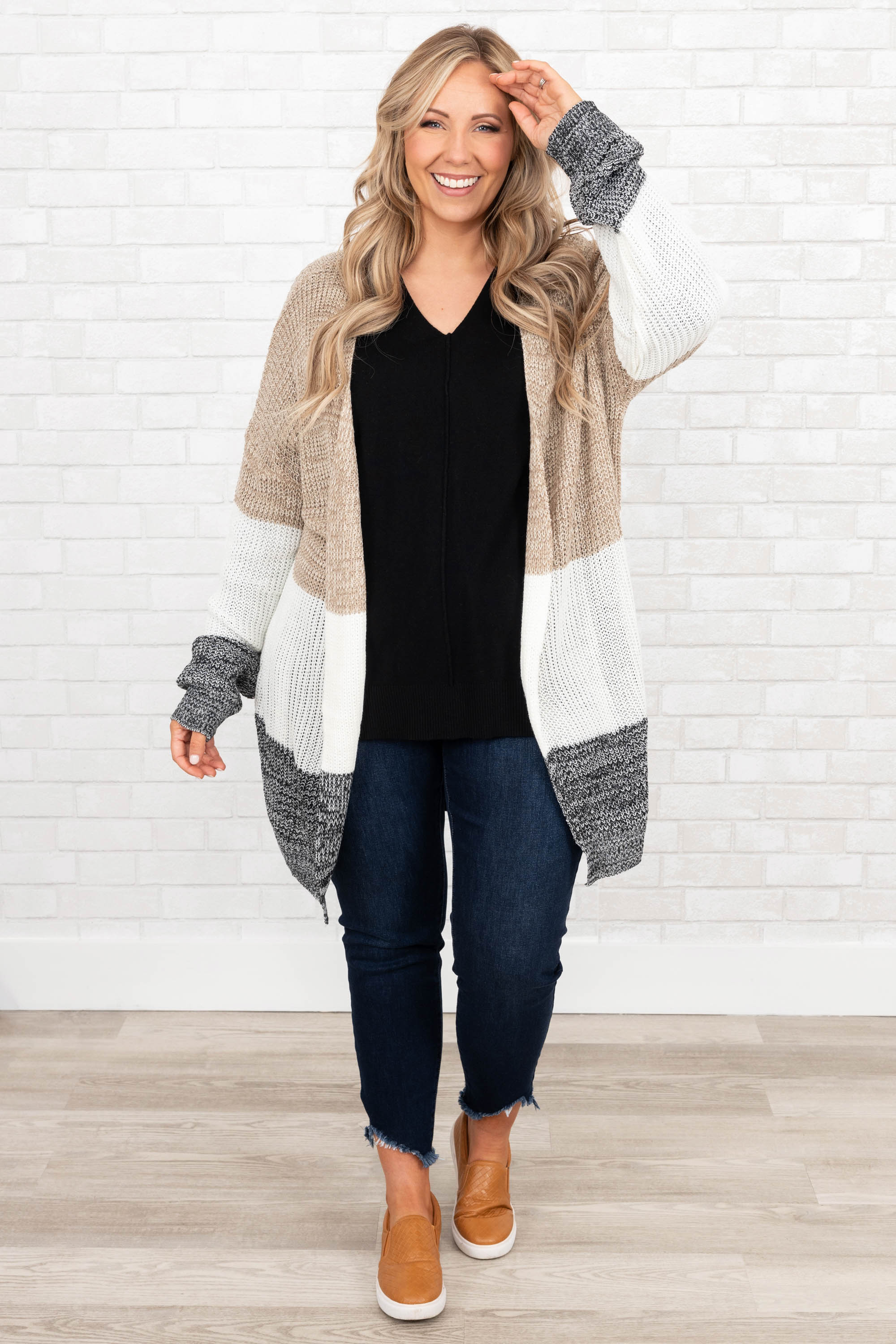 Above Standards Cardigan. Gray