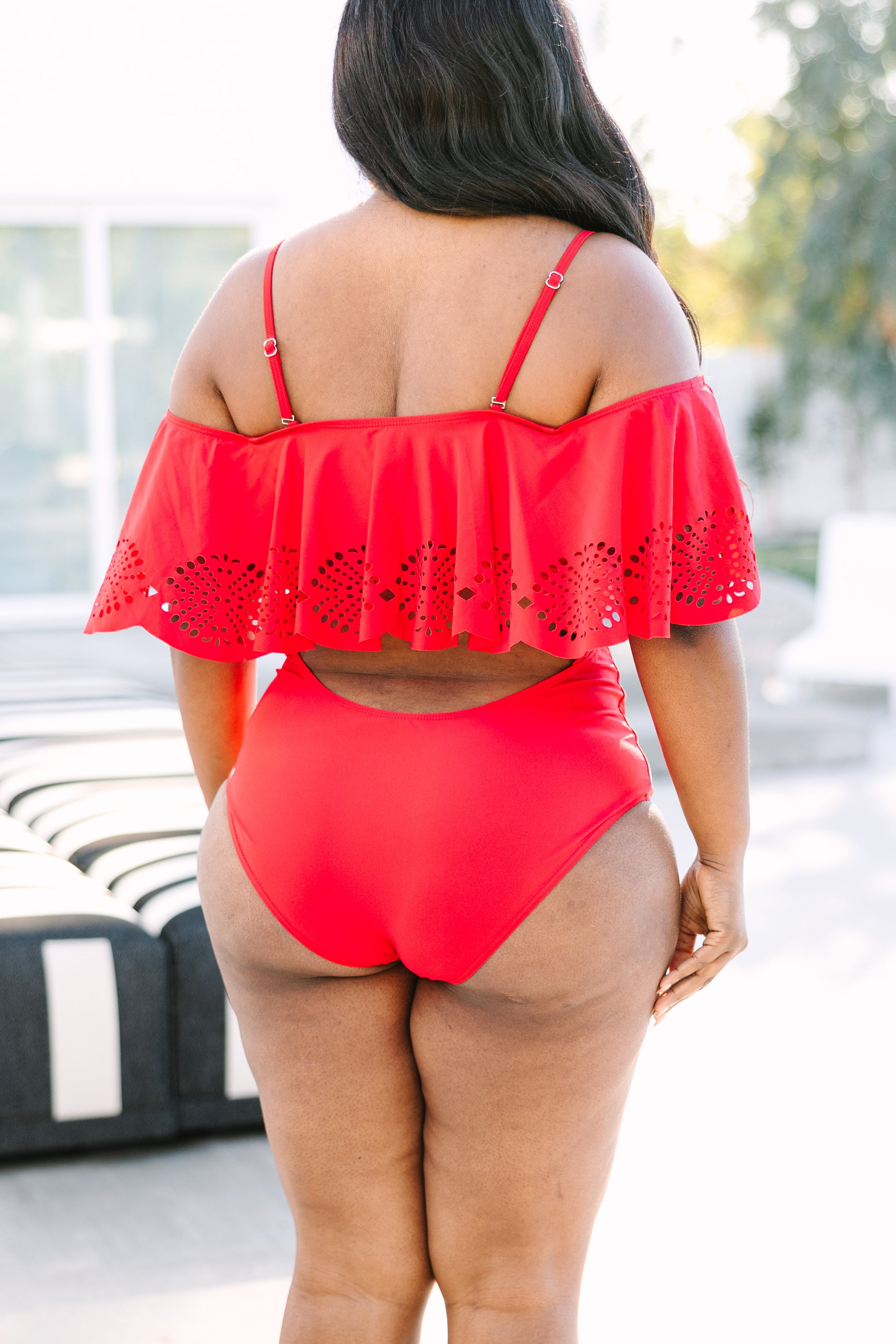 Sunrise And Shine Swimsuit. Red