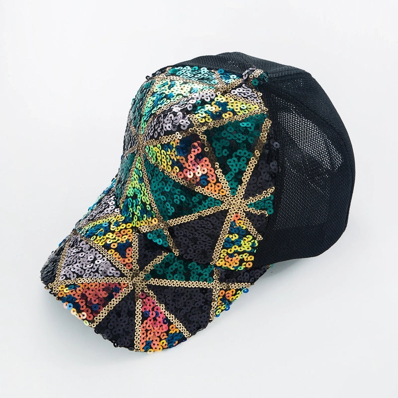 Fashion New Spring Summer Women's Casual Mesh Cap Thin Peaked Cap
