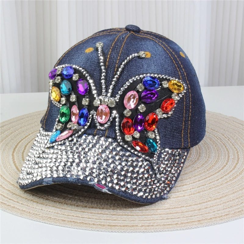 Unisex Minimalist Classic Style Letter Usa Butterfly Curved Eaves Baseball Cap