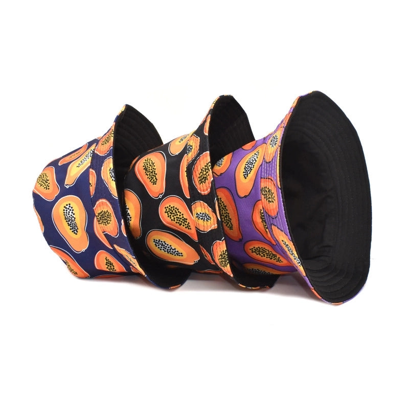 Unisex Casual Fruit Flat Eaves Bucket Hat