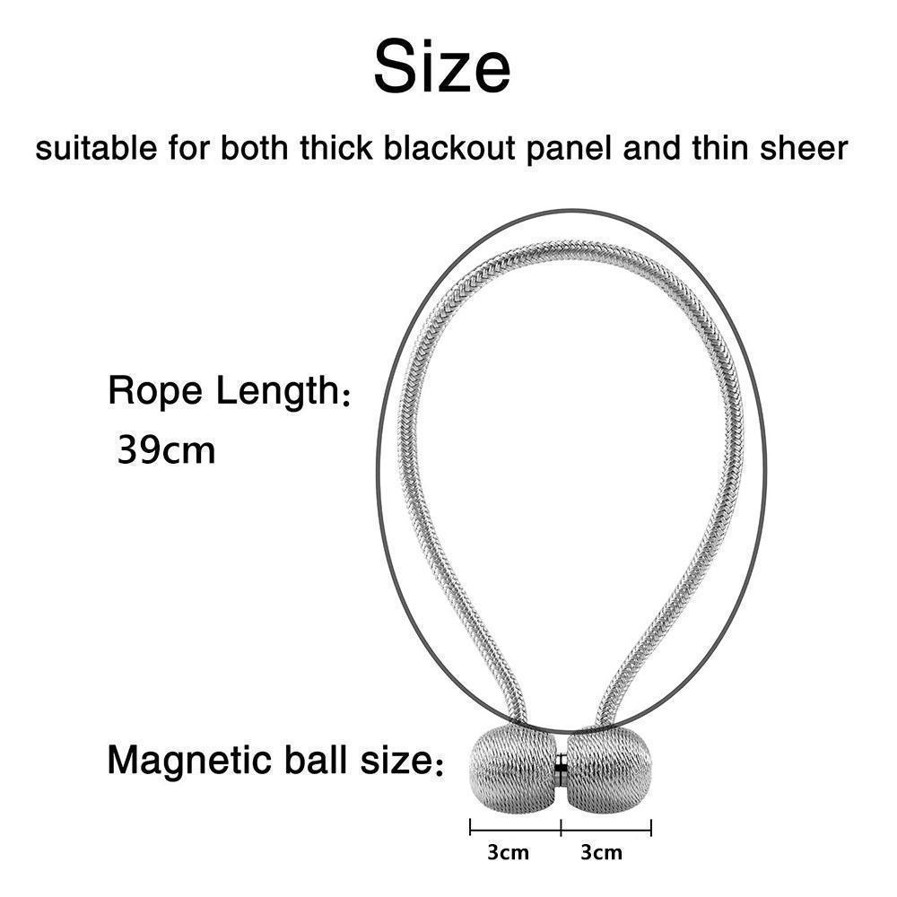 Elegant Magnetic Curtain Buckle. 2 PC