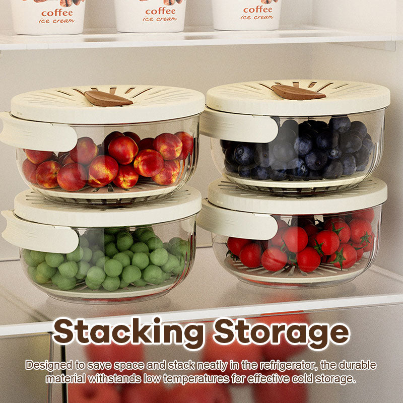 🔥Last Day Promotion 75% OFF🍓Drain Basket Storage Box🥦